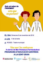 Hipertensió i insomni centraran les xerrades de farmacèutics a la gent gran de Roses