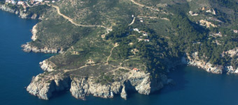 Vista general del paratge de Punta Falconera