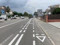 Inici dels treballs del nou recorregut ciclista d’entrada a Roses, de 3,5 km