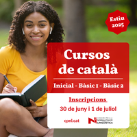 Inscripcions curs de català Bàsic 1. Estiu 2025 
