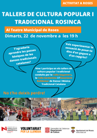 L’Oficina de Català de Roses organitza tallers de cultura popular i tradicional rosinca 