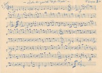 La partitura de la sardana “Sota els pins del Mas Marés” d'Enric Sans, document del mes de l'AMR