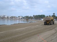 Les platges de La Punta i Nova de Roses es recuperen per a la propera temporada de bany 