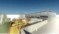 Nou edifici de serveis a la Pista Poliesportiva de Roses per millorar els usos i accessos de la zona esportiva