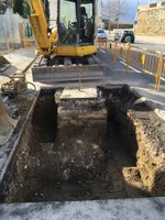 Obres de millora a la xarxa de clavegueram de l’avinguda de Rhode