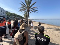 Policies locals es formen a Roses sobre els protocols d’actuació en casos de detecció de tortugues careta