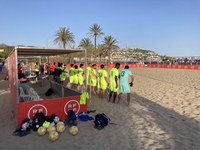 Roses acull amb èxit una nova prova de la Lliga Nacional de Futbol Platja de Primera Divisió Masculina