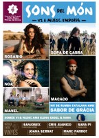 Sopa de Cabra, Rosario i Macaco, a la Ciutadella de Roses aquest estiu dins el festival SONS DEL MÓN