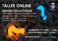 Tallers en línia per a empreses i autònoms sobre com pal·liar els efectes econòmics de la COVID-19