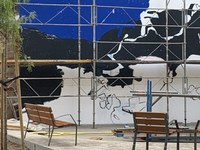Un mural de grans dimensions inspirat en el fons marí presidirà la nova plaça de la Llotja 