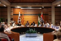 Una recepció institucional amb la delegació de Beas obre la celebració del 20è aniversari de l’agermanament 