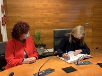 Visita institucional de la consellera de Cultura a Roses