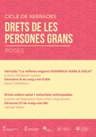 Xerrades a Roses en el marc del cicle “Drets de les persones Grans”